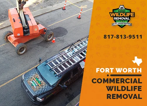 Commercial Wildlife Removal truck in Fort Worth