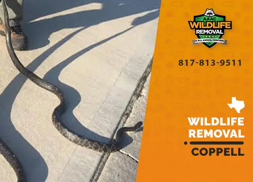 Coppell Wildlife Removal professional removing pest animal