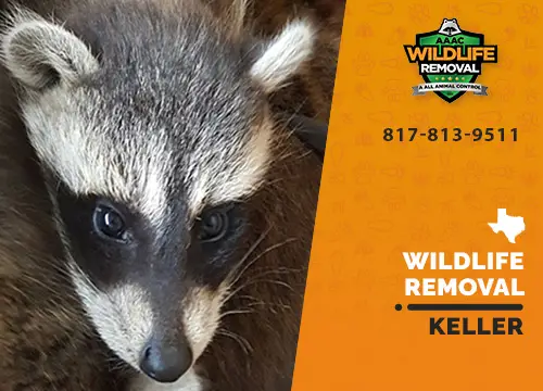 Keller Wildlife Removal professional removing pest animal